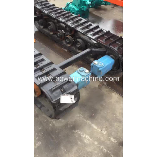 Excavator steel Rubber crawler track chassis undercarriage with hydraulic motor DC 24V 48V DC SERVO MOTOR